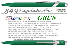 849.734 Colormat-X * GRÜN ** 849 CDA * Goliath Blau M + Etui