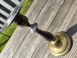 Metall: Kerzenständer, Messing, vintage No. 3