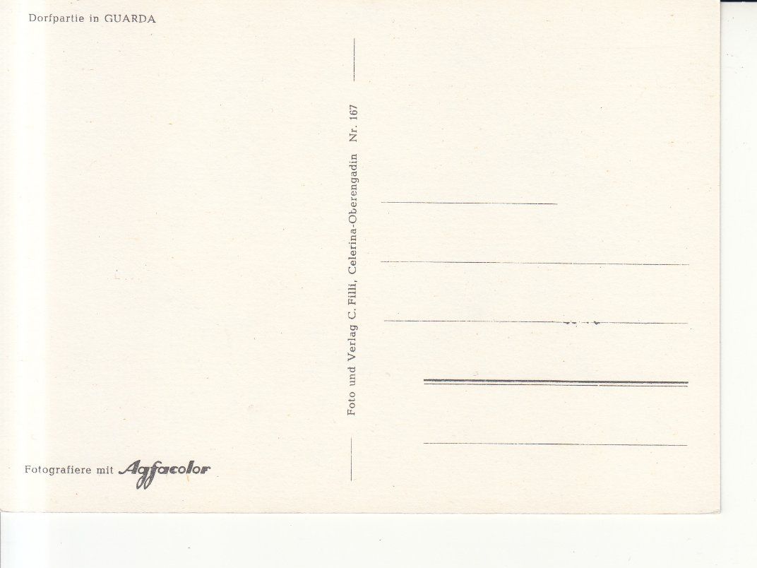 Cartoline postali: Guarda ca. 1970 – Usato da Bürglen TG venduto da StampGraf 1