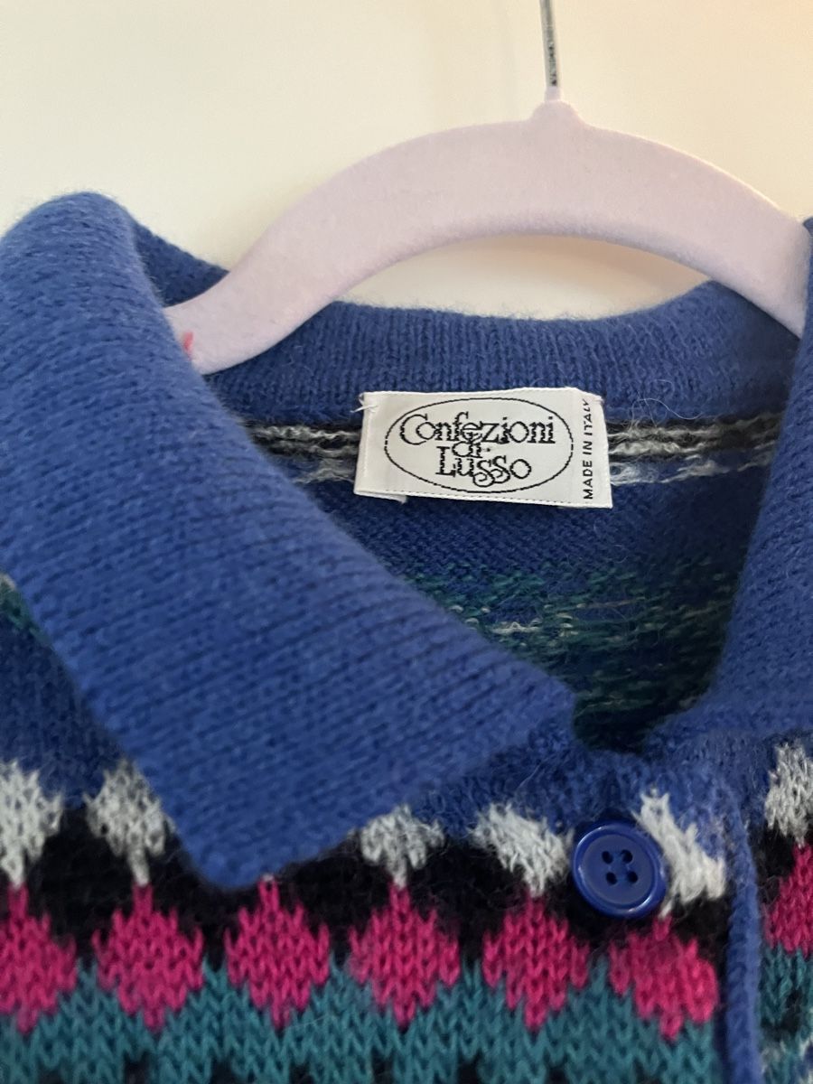 Maglioni & Felpe: Vintage Strickpullover Gr. M Wolle bunt 80er Jahre Look – Usato da Zürich venduto da Closetbesties 2
