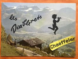 Alpenpostkarte Les Diablerets mit Ziegenherde, 1200-3200m, R