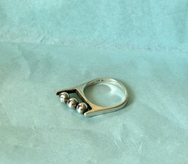 Ringe: Vintage Ring Silber 925 mit Kugeln – Gebraucht aus Osco von Electric_Elsie 1