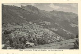 Maladers GR Chalet Grida und Dorf ca. 1920 sehr gut erhalten