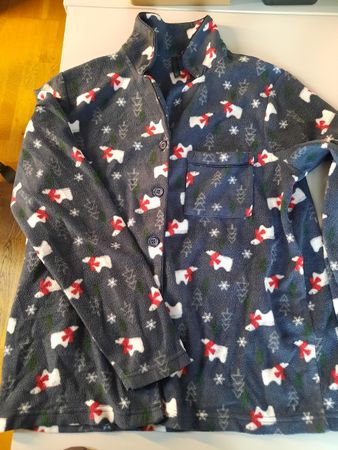 Weihnachts Fleece Oberteil Gr. L kuschelig 🎁🫎🎄✨️