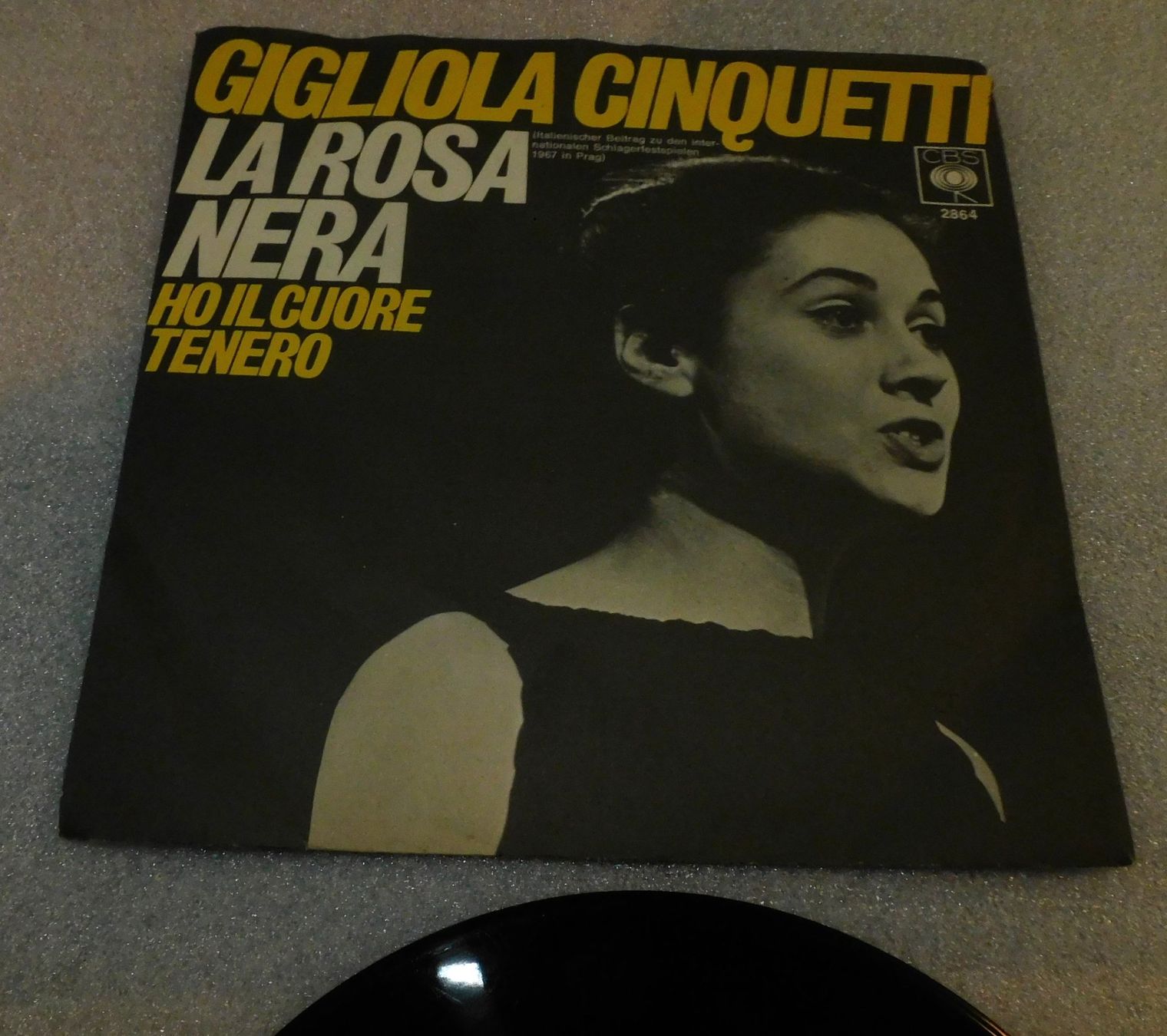 Schallplatten: Single Gigliola Cinquetti - La Rosa Nera . 1967  Single – Gebraucht aus Sursee von 76 5