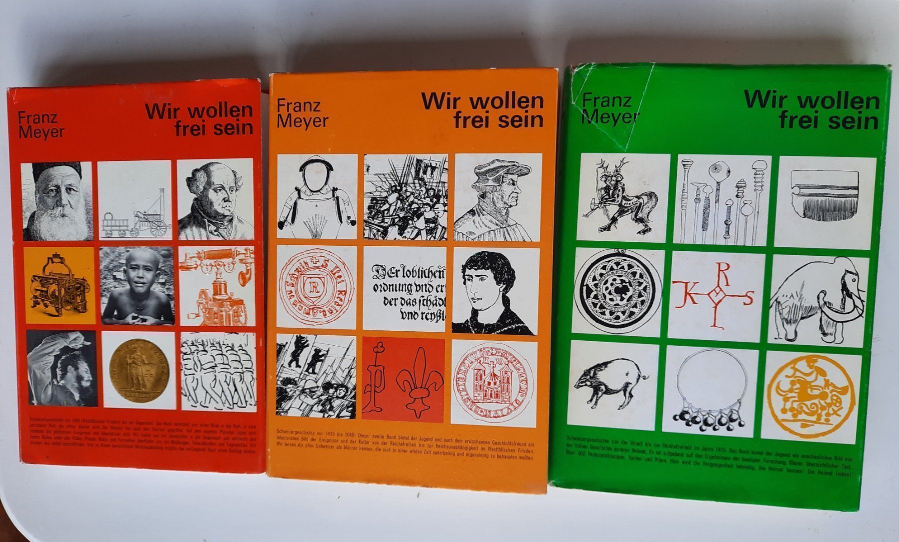 Libri: Geschichte der Schweiz Franz Meyer, Bde 1-3 – Usato da Niederteufen venduto da Buecherwurm_70