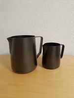 RhinoWares Milchkännchen Set Schwarz 600 & 360 ml