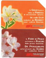 2 Telefonkarten Italien AA-78/79 Südtirol 2 Blumen