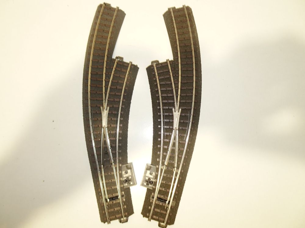 2 Märklin C-Gleis Schienen Weichen Digital HO 24671 24672 (Gebraucht ...
