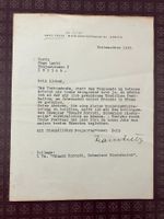 Brief mit Foto, Hans Fretz an Hugo Laubi