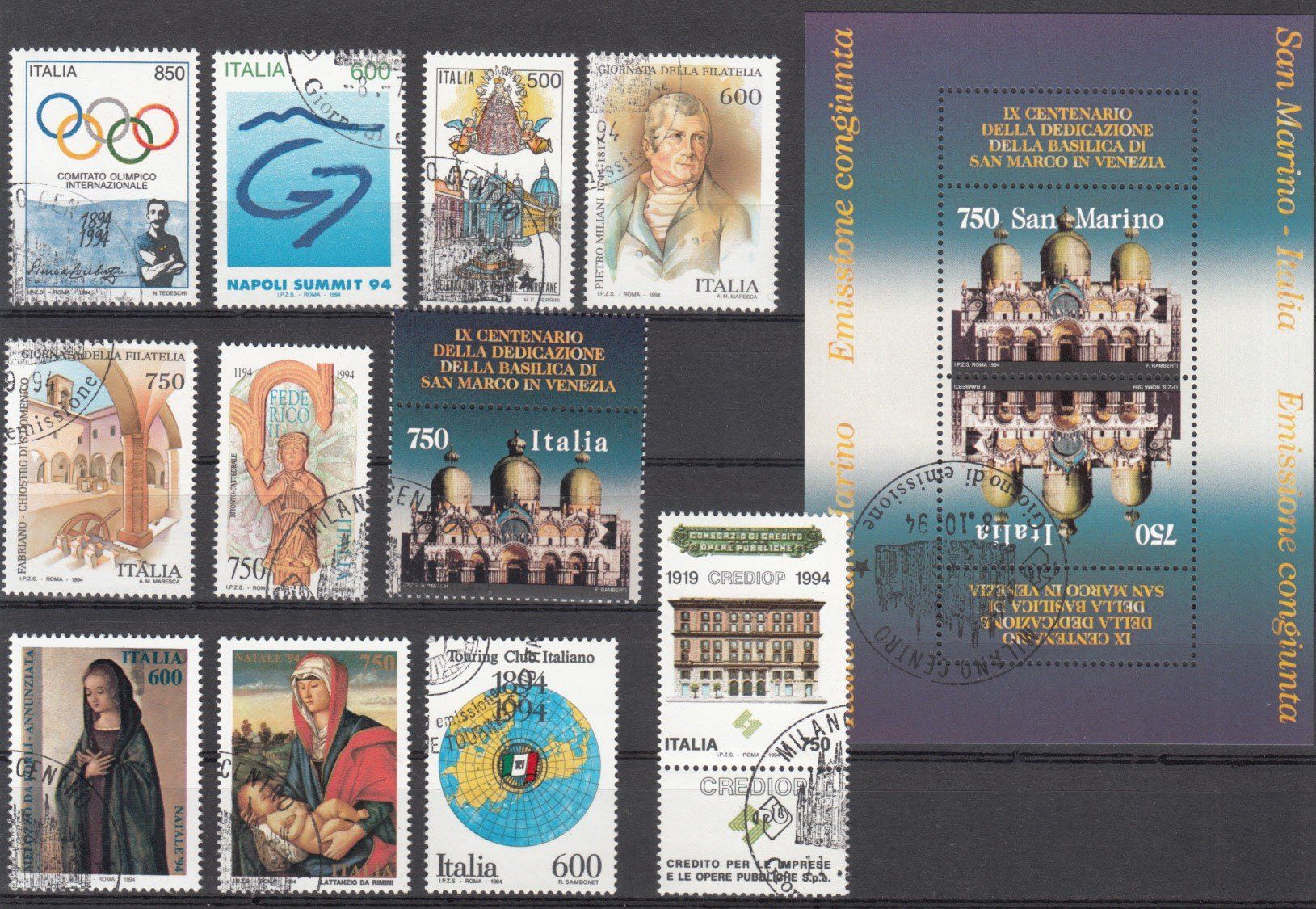 Tutti i francobolli: Italien 1994 mit ET – Usato da Bürglen TG venduto da StampGraf 3