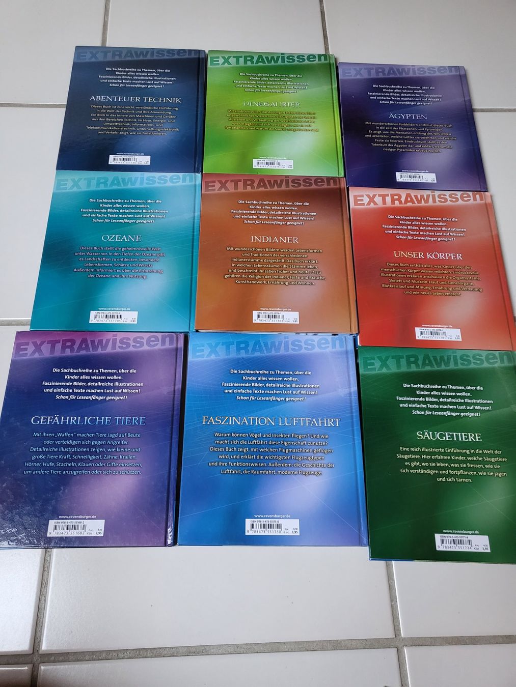 Libri: 9 Bücher Extrawissen von Ravensburg – Usato da ALTENDORF venduto da da23 1