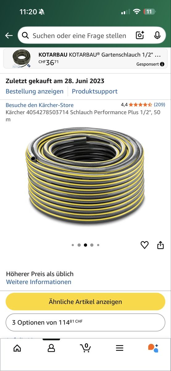 Kärcher Tubi & Tubi flessibili: Kärcher Performance Schlauch 50m – Nuovo (secondo la descrizione) da Glattpark(Opfikon) venduto da ale_mg8x