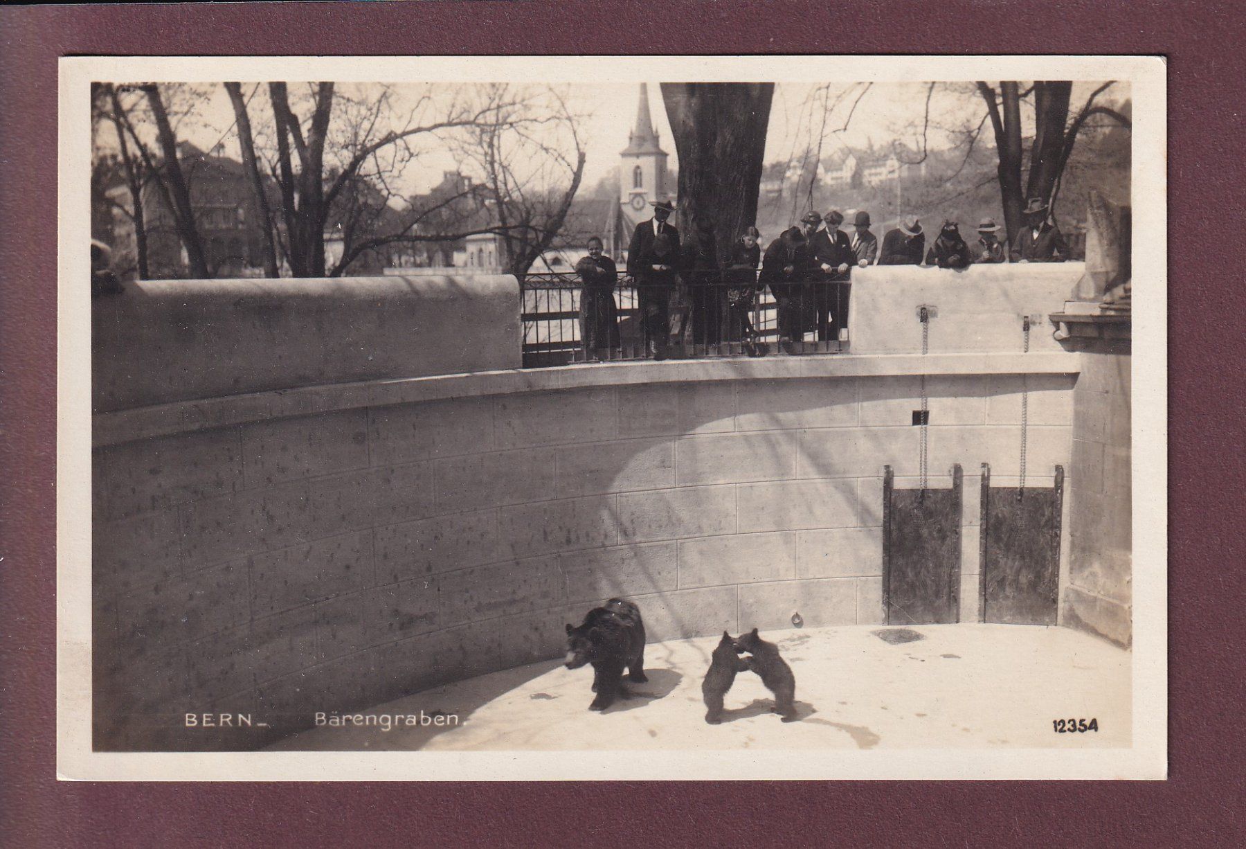 Cartoline postali: BERN - Bärengraben - 1926 – Usato da Pully venduto da nicecards