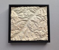 Arvenholz Relief der Alpen des Engadins und seiner Umgebung