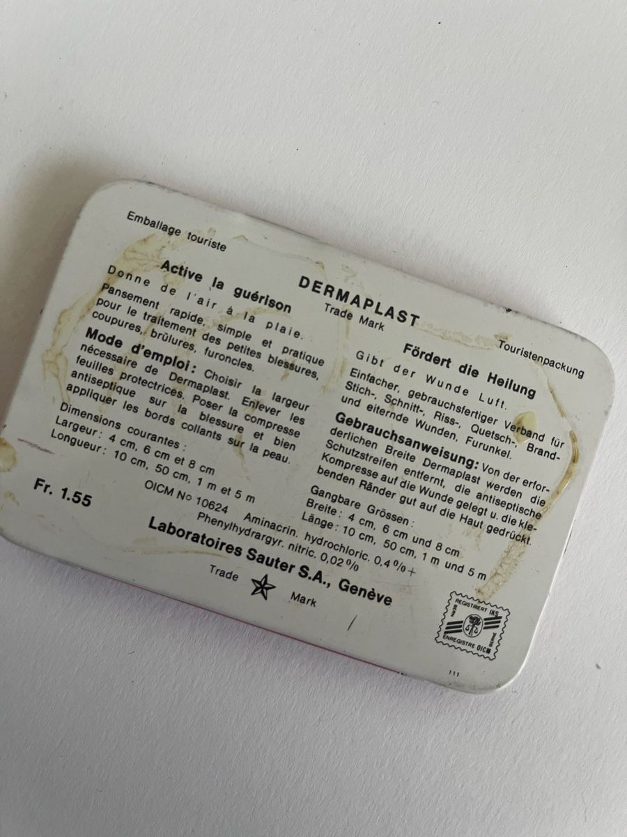 Barattoli: Dermaplast boîtes de pansements vintage – Usato da Champlan venduto da Cjayretro 1