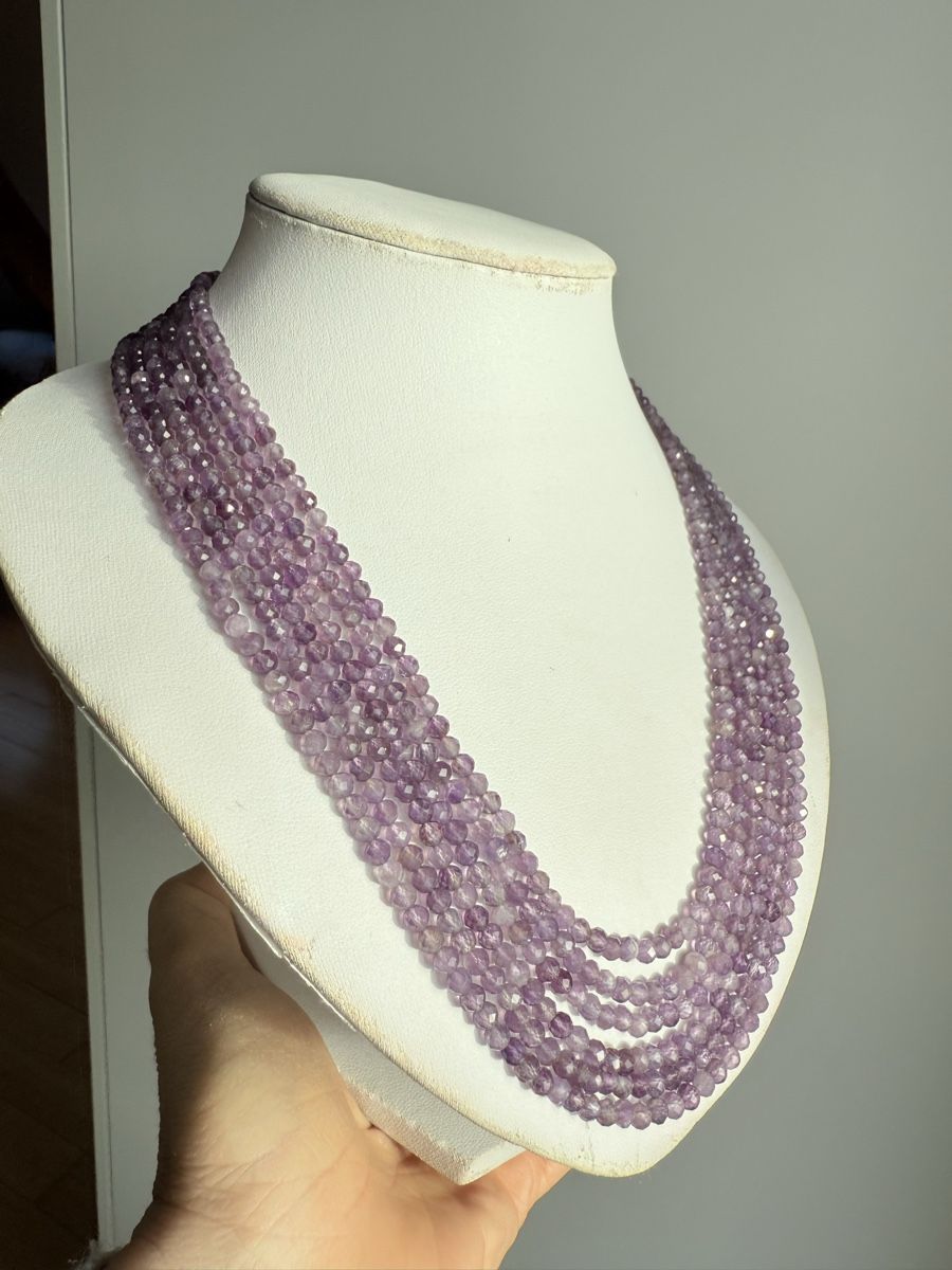 Catenine: Wunderschöne 6 strangige Amethyst Kette NEU – Nuovo e nell'imballaggio originale da Basel venduto da Chili007 8