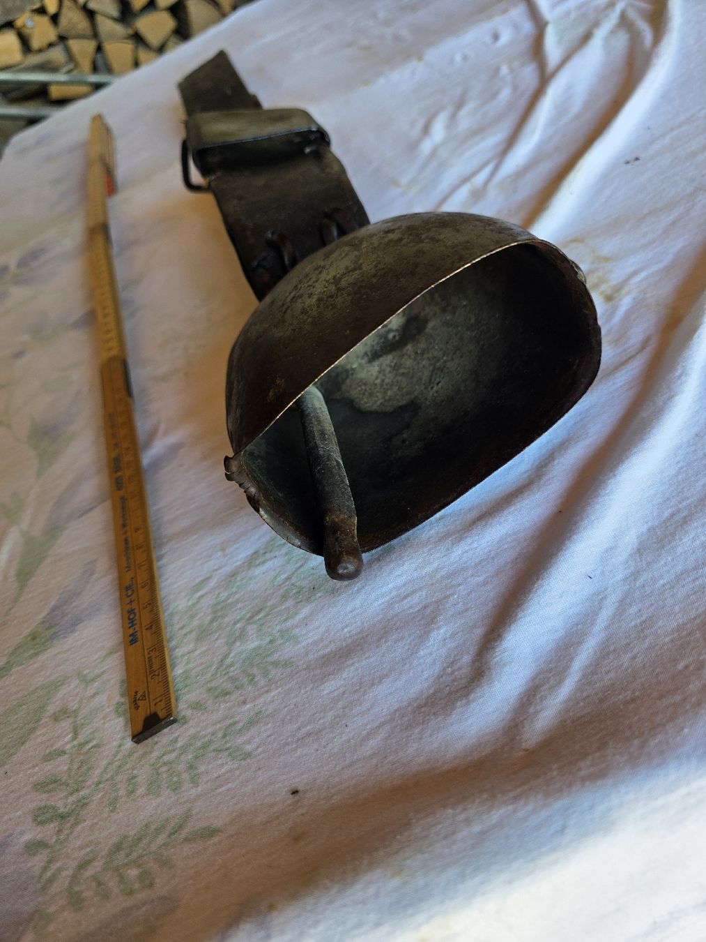 Campanacci mucche: Alpkuhglocke mit Lederriemen – Usato da Laufen venduto da elias39 3