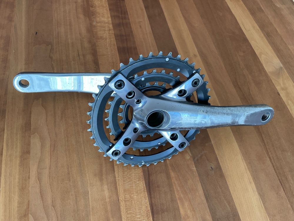 Jeu De Manivelles Shimano XTR FC-M960 175 Mm, Triple Plateau, Technologie Hollowtech II - Occasion, Pour VTT Haut De Gamme