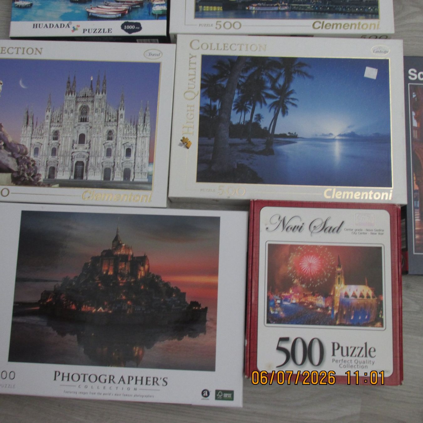 Puzzle: Konvolut Puzzle 500 / 1000 Teile Clementoni Schmidt..... – Usato da Galgenen venduto da Forflowers 4
