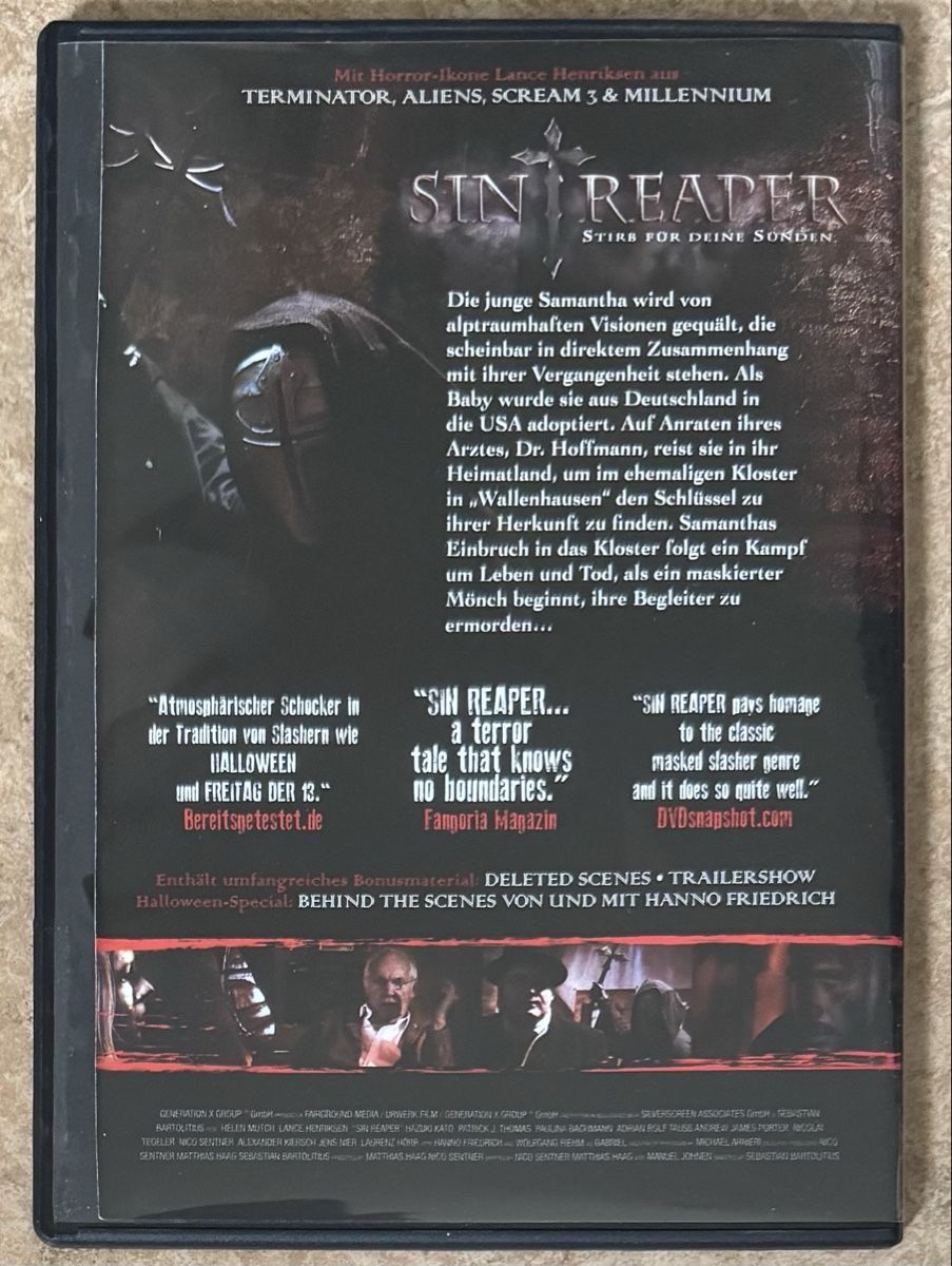 Alle DVDs: SIN REAPER  – Neu (gemäss Beschreibung) aus Dietikon von AndreaSch01 1