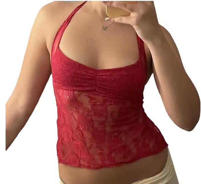Tops: Tank Top Tie-Up Neckholder – Neu (gemäss Beschreibung) aus Zürich von jua_dgp8