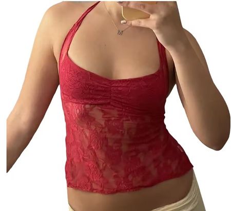 Tank Top Tie-Up Neckholder