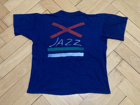 Vintage 90s T-Shirt Jazz Festival Almunecar 2 Print Sz BoxyM