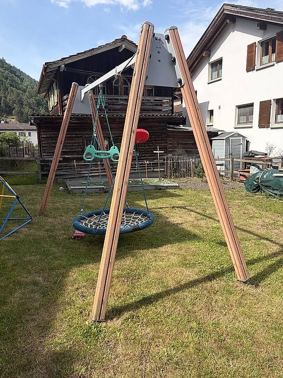 Sonstige Gartenschaukeln: Stabile Holz-Nestschaukel / Gartenschaukel – Gebraucht aus Untervaz von Andyfischer 2