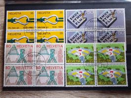 CH 1988 - Satz 4er Blocks - Nr. 765-768 - gestempelt
