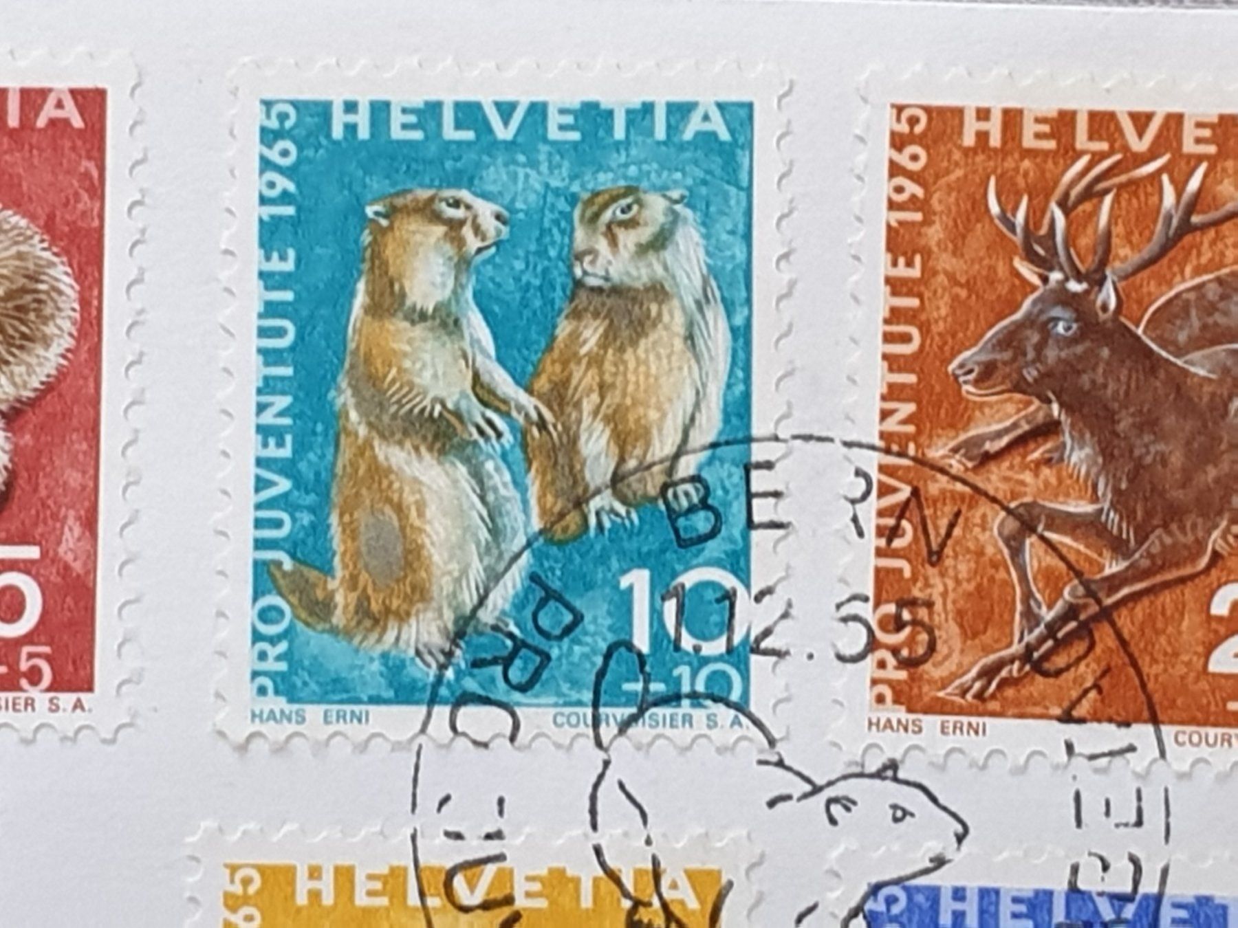 Tutti i francobolli: (12)   Pro Juventute 1965 mit ET Stempel – Usato da Schwarzhäusern venduto da Inot3 4