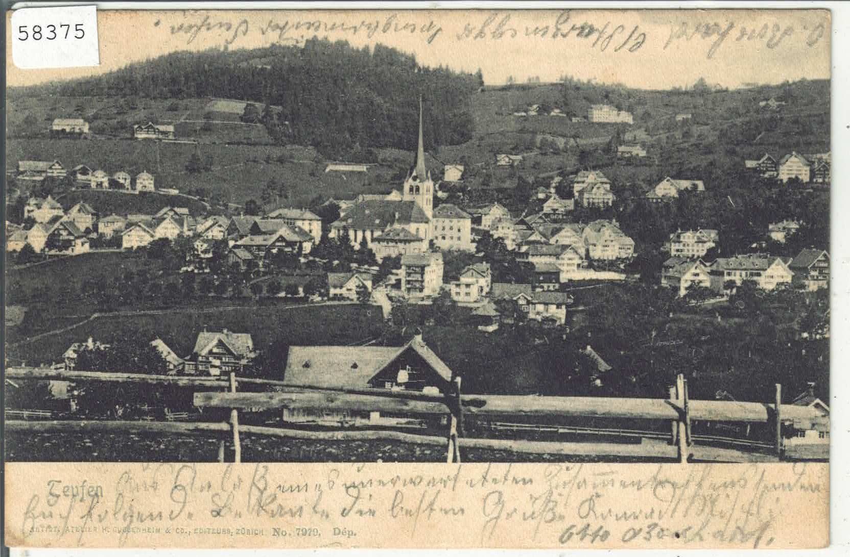 Cartoline postali: Teufen - Generalansicht – Usato da Ettingen venduto da Kartenplanet