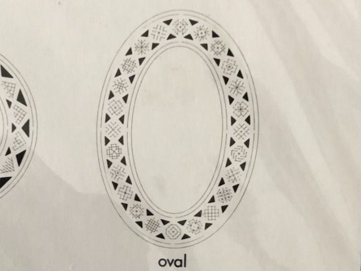 Schablonen: Nellies -Oval-Rahmen- Vorlage-Stitching Stensil – Neu und originalverpackt aus Fischbach-Göslikon von 78anna 3