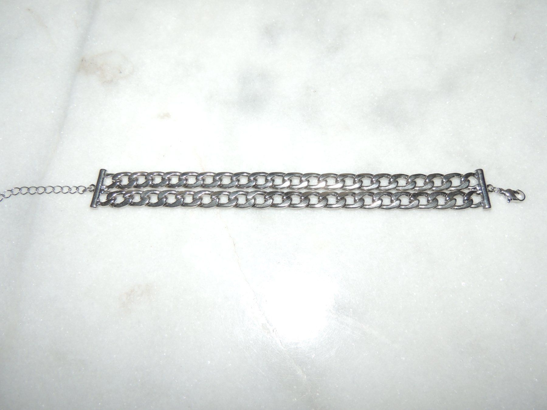 Olga Ribler Bracciali & Braccialetti: SCHÖNE ARMKETTE VERSILBERT 20 CM 38 G NEU – Nuovo (secondo la descrizione) da Au ZH venduto da FashionConsultant 3