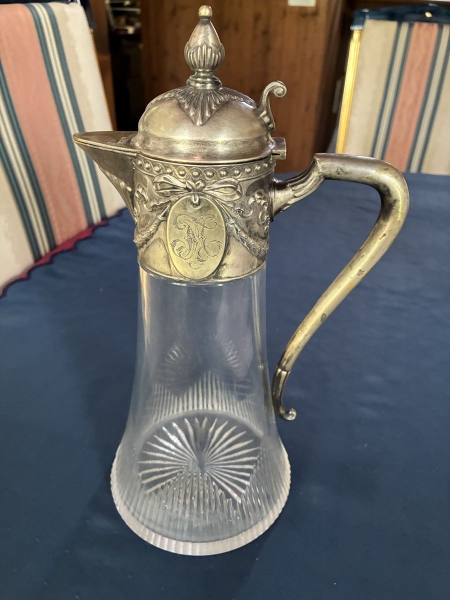 Carafes: 2 antike Weinkaraffen um 1900 – D'occasion à Dornach par Rosengarten 1