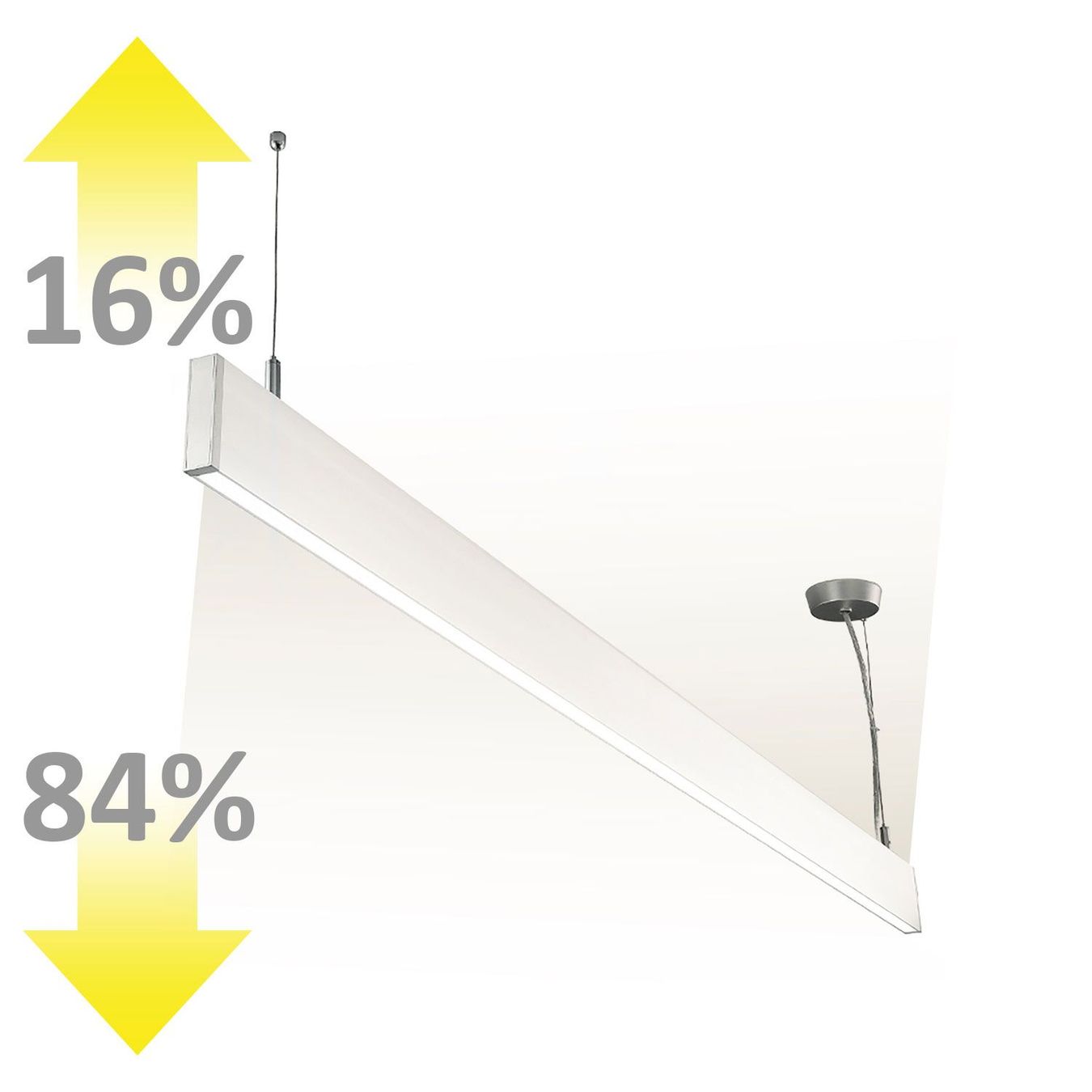 Lampadari & plafoniere: LED Pendelleuchte, Up&Down, 120 cm Länge – Nuovo (secondo la descrizione) da Kreuzlingen venduto da Smart-Light 5