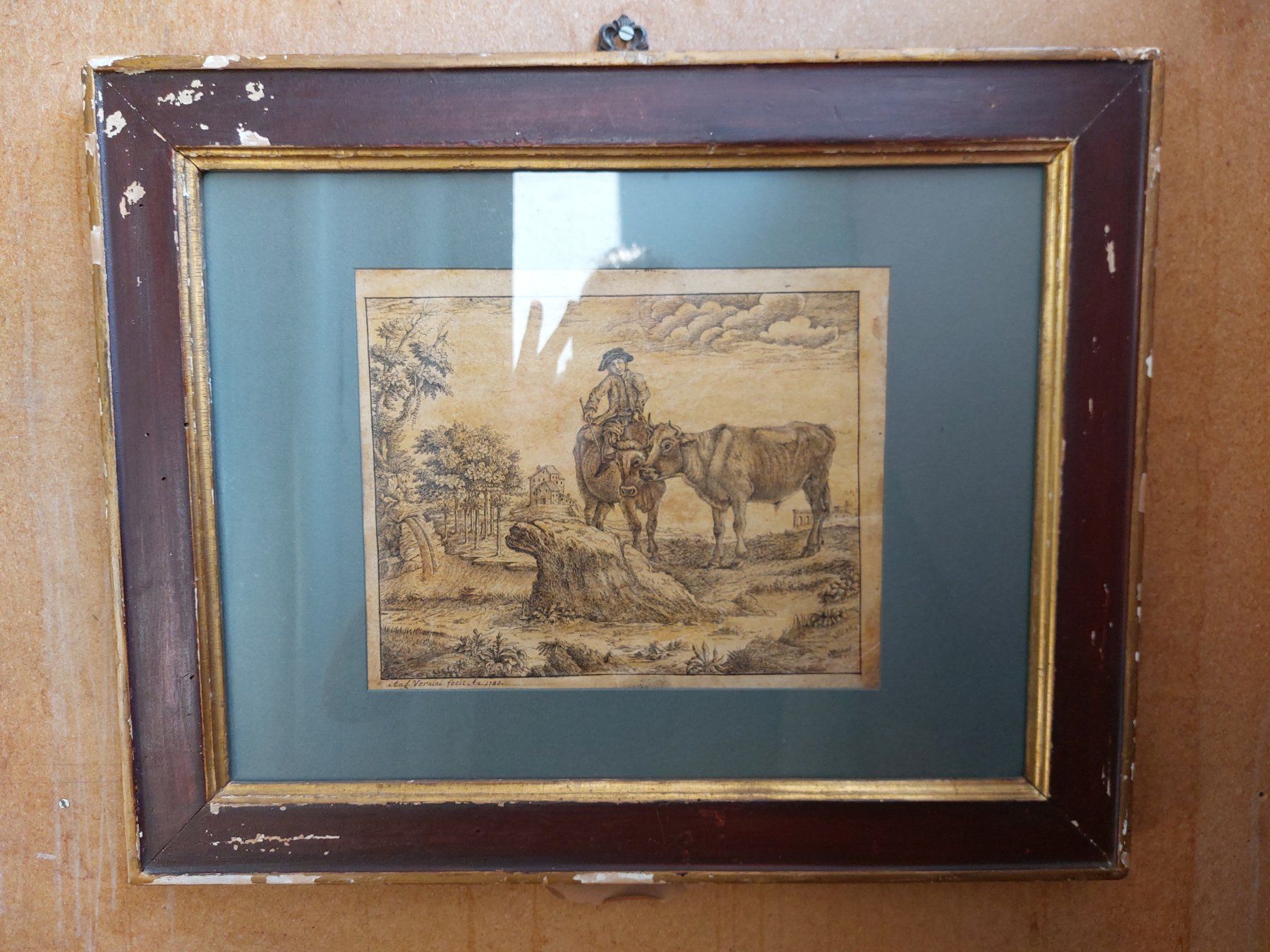 Stiche: Ancienne Gravure Italienne date' e signe' du 1783 – Gebraucht aus Genève von montefrance