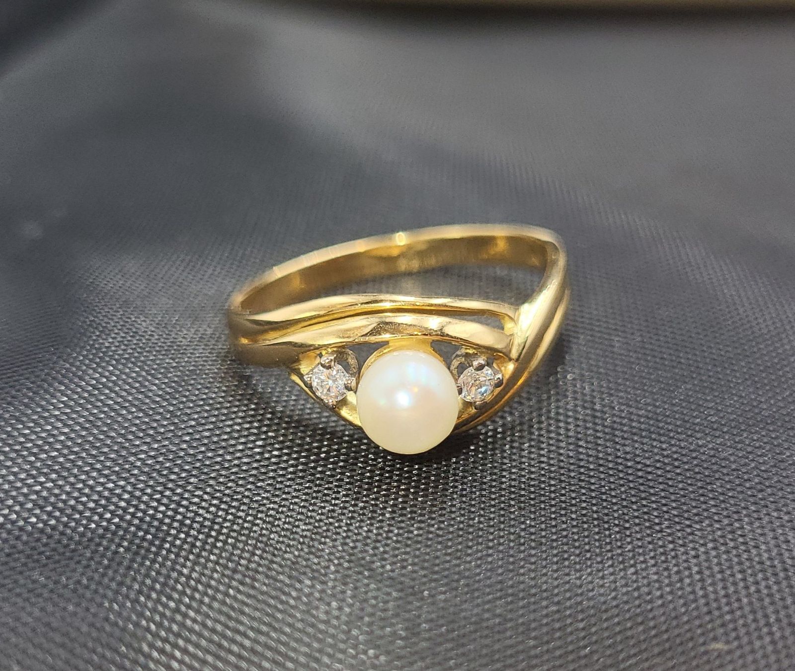 Anelli: 18 Karat 750 Gold Ring Mit Perle Und Steine – Usato da Wald ZH venduto da Dasilver 4