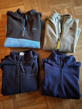 Lot de 4 pullovers-polaire Quechua / taille 110
