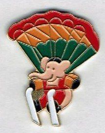 Placchette & Badge: Elefant mit Fallschirm – Usato da Hinterkappelen venduto da Schampus