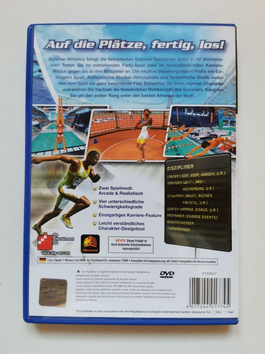 Sony Giochi: Ps 2 - Summer Athletics – Usato da Lenzburg venduto da eyworld 2