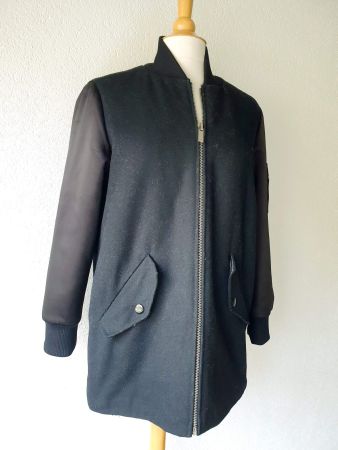 MAJE JACKE 34 S 36 XS  MANTEL TRENCHCOAT top zu JEANS ROCK
