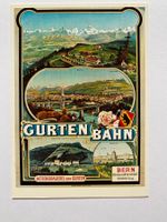 Plakat für Gurtenbahn Bern 1895 (Repro.)
