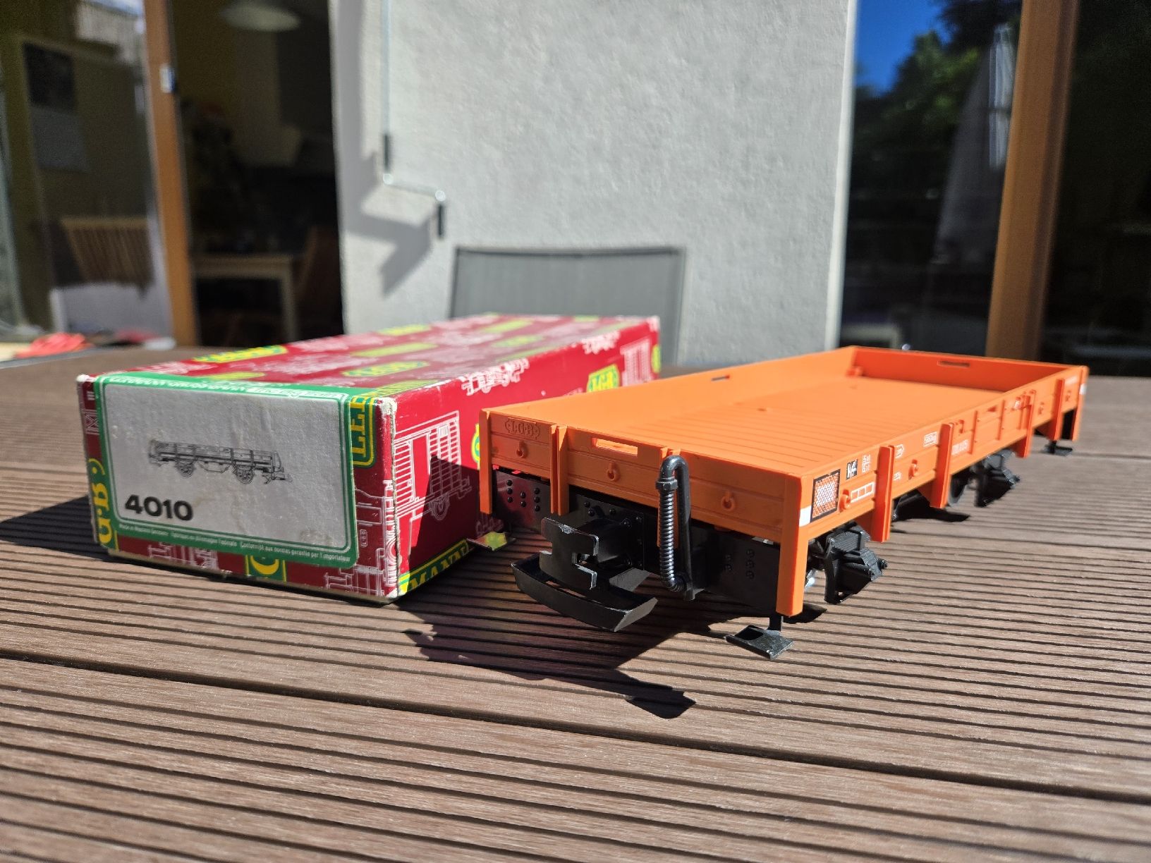 LGB Modellini di ferrovie: Wagon LGB 4010 plat à bords bas – Usato da Satigny venduto da Gatoil