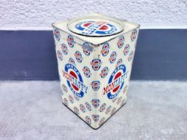alte Blechdose Dose Blech MONTAFFY KRÉMA BONBONS BONBON