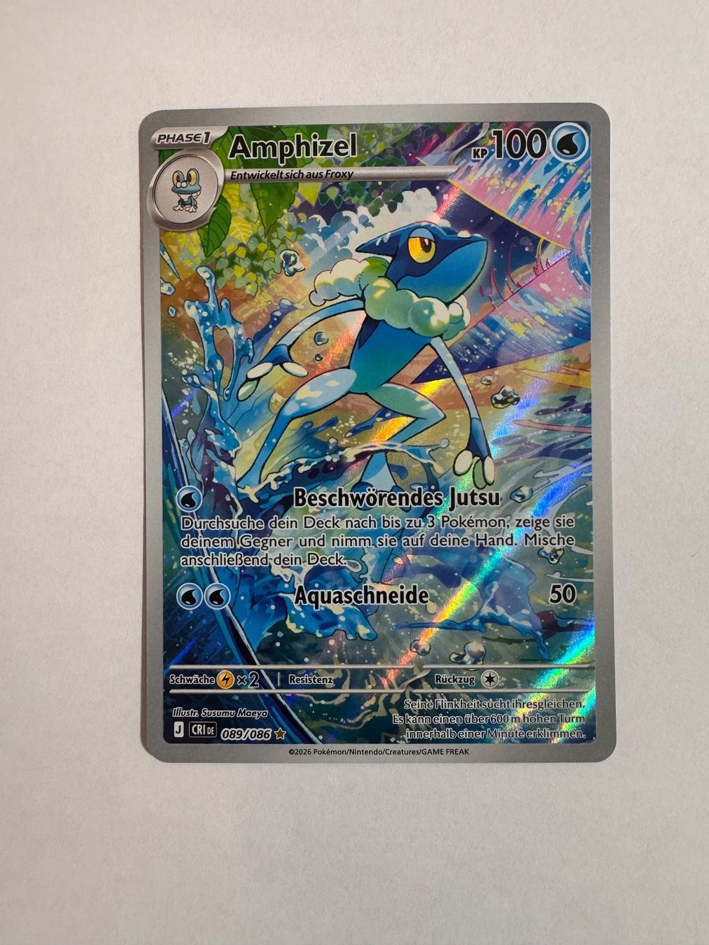 Pokémon Carte collezionabili: Pokémon CRI - Amphizel - 89 - DE – Nuovo (secondo la descrizione) da Staad SG venduto da miaCards