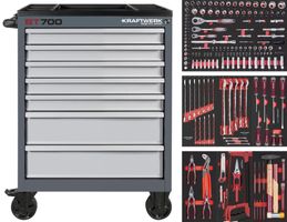 KRAFTWERK Werkstattwagen BT700 7 Schubladen 189-tlg.