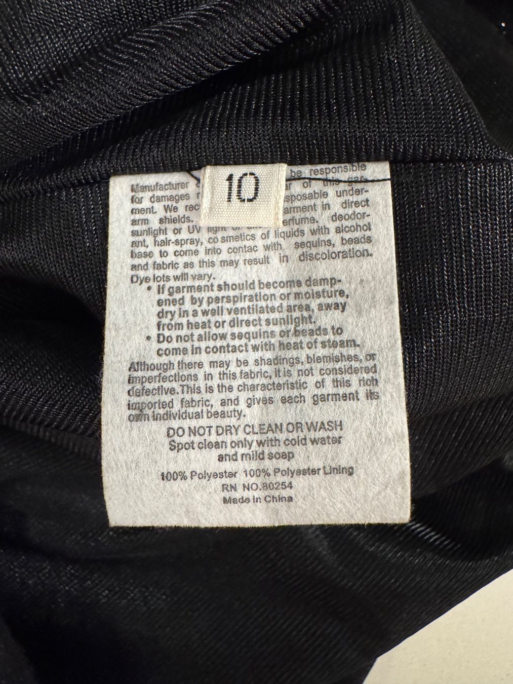 Vestiti: Schwarzes Glitzerkleid von Alyce Paris Grösse 10 – Usato da Wollerau venduto da falkenauge444 2