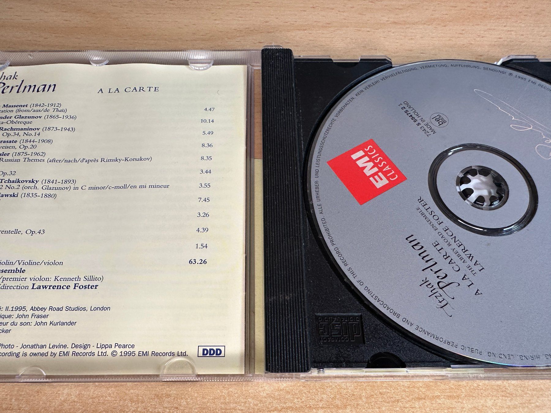 CD: T5 Itzhak Perlman – A La Carte – Usato da Rikon im Tösstal venduto da Alpenmutz 2