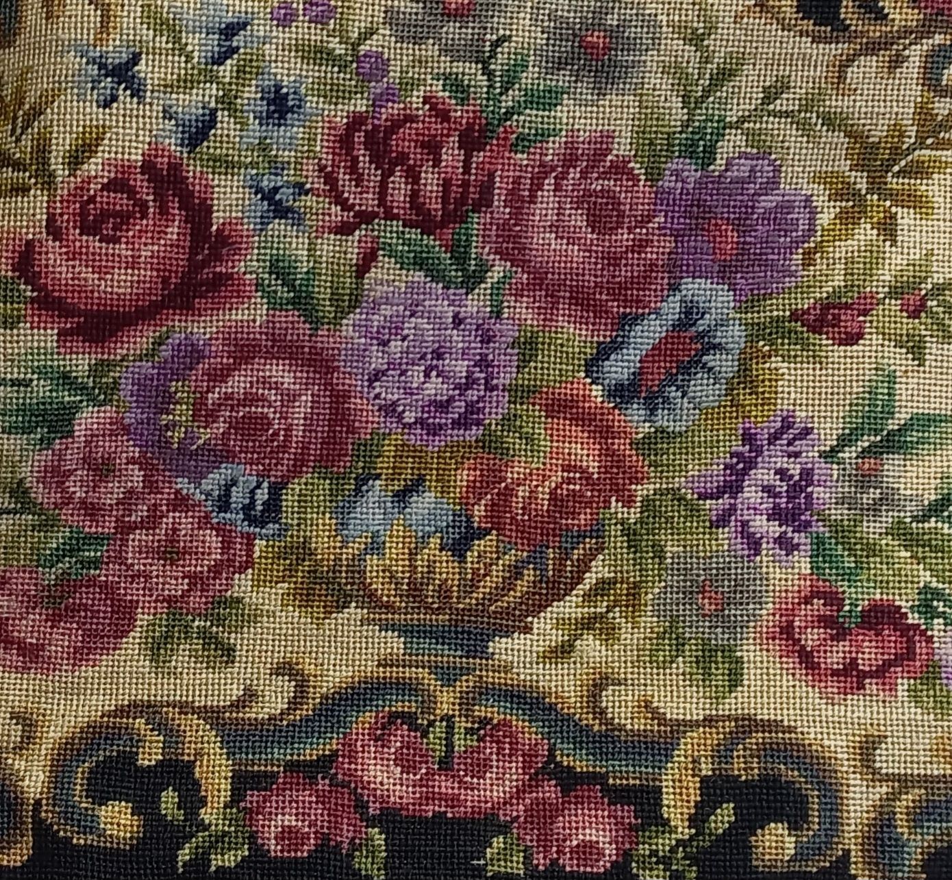 Borse da donna: Antike Handtasche Gobelin Blumenmuster mit Kette  – Usato da Buchs AG venduto da Dzirul 4